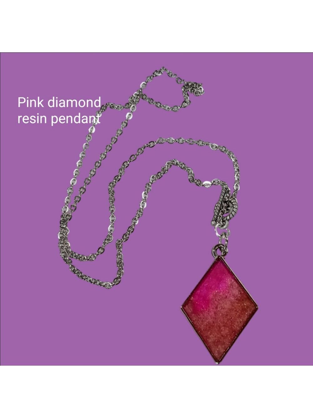 handmade resin pendant